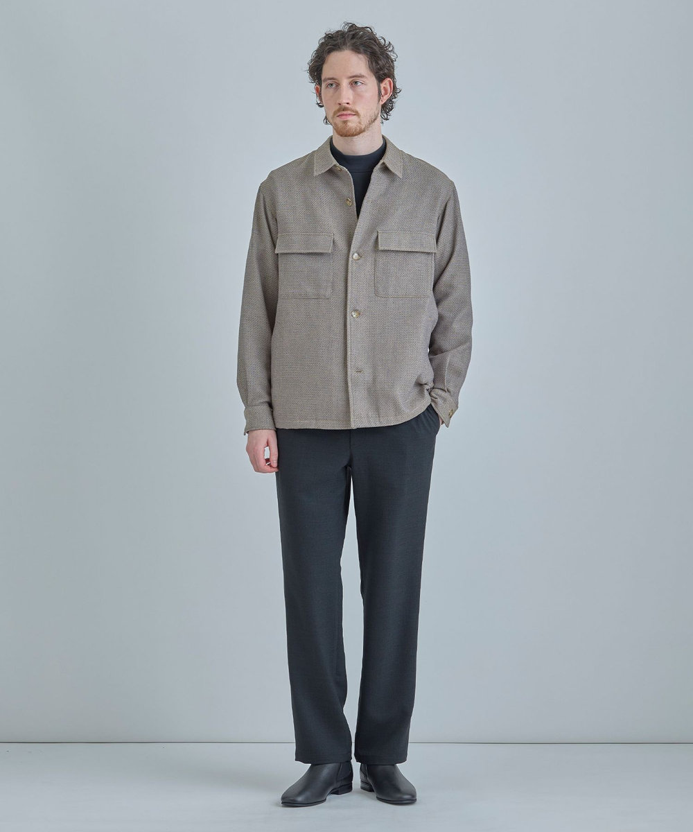 MEN'S BIGI Reflaxスラブオックスパンツ＜ストレッチ/イージーケア/吸汗性/通気性＞ ブラック