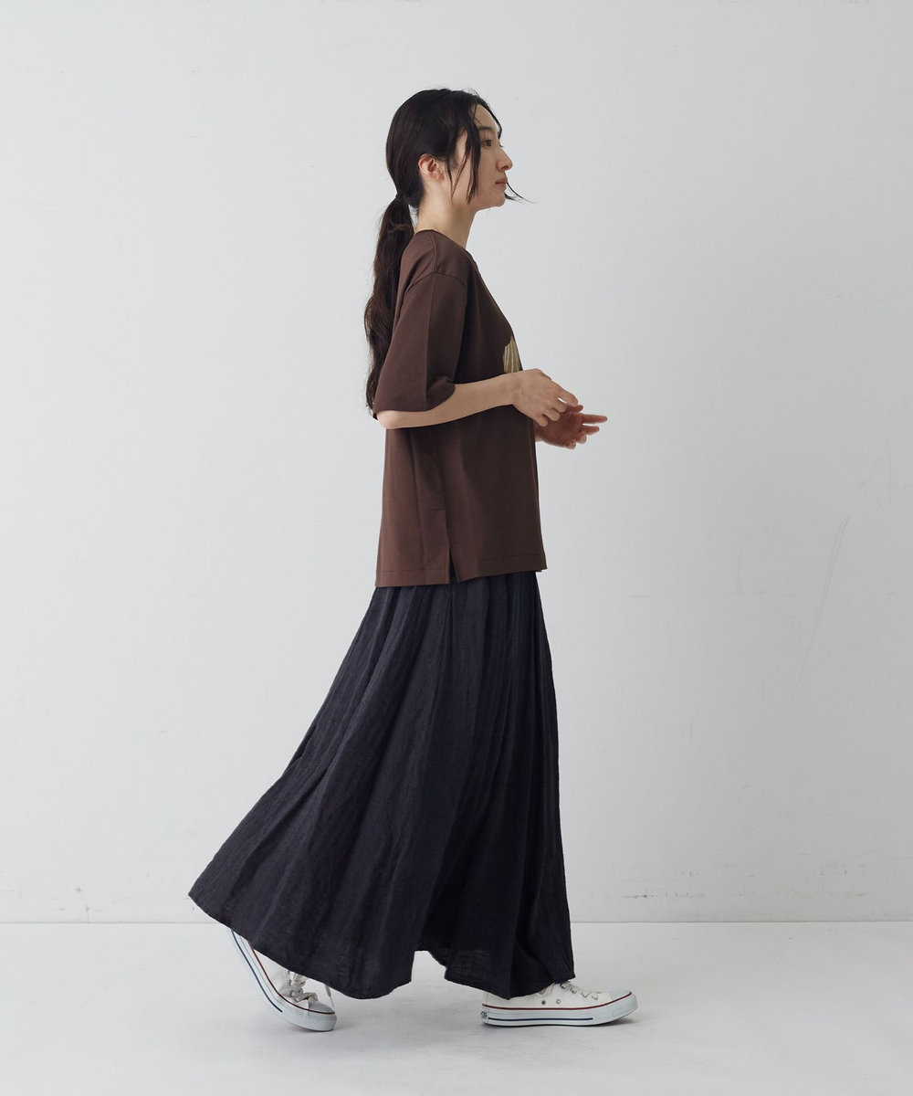 congés payés ADIEU TRISTESSE ベジタブルプリントTシャツ ブラウン系その他