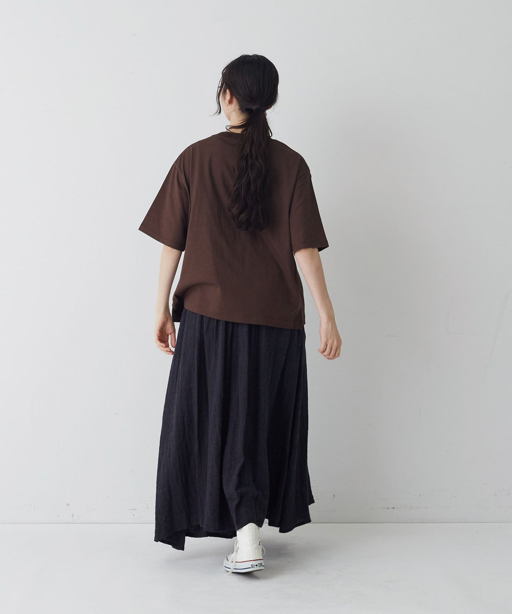 congés payés ADIEU TRISTESSE ベジタブルプリントTシャツ ブラウン系その他
