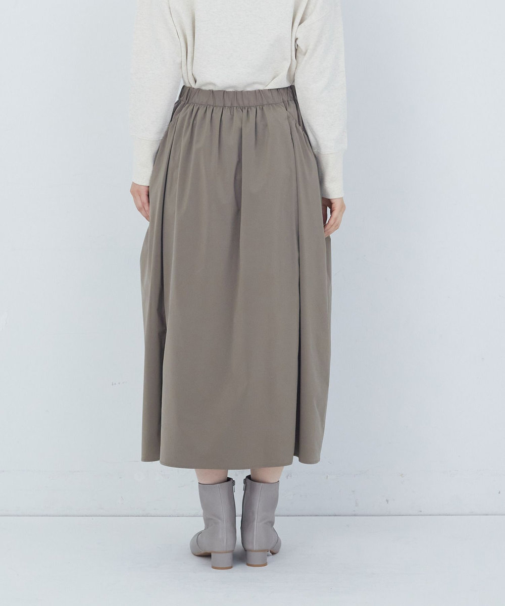 ADIEU TRISTESSE ポリエステルギャザースカート カーキ