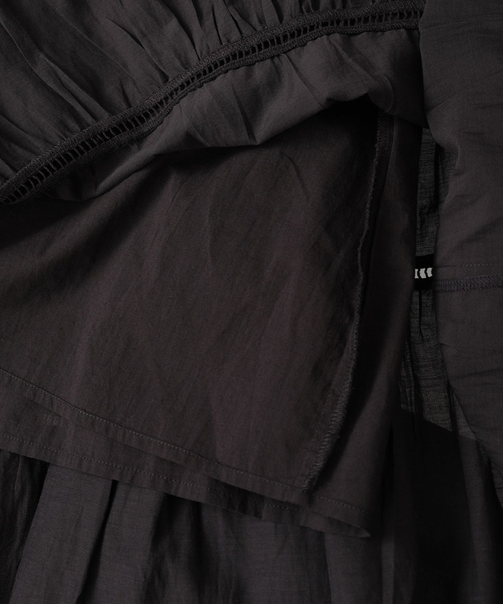 1er Arrondissement 【WEB限定】＜normment（ノーメント）＞ティアードドレス ブラウン