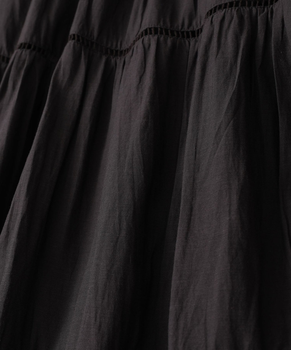1er Arrondissement 【WEB限定】＜normment（ノーメント）＞ティアードドレス ブラウン