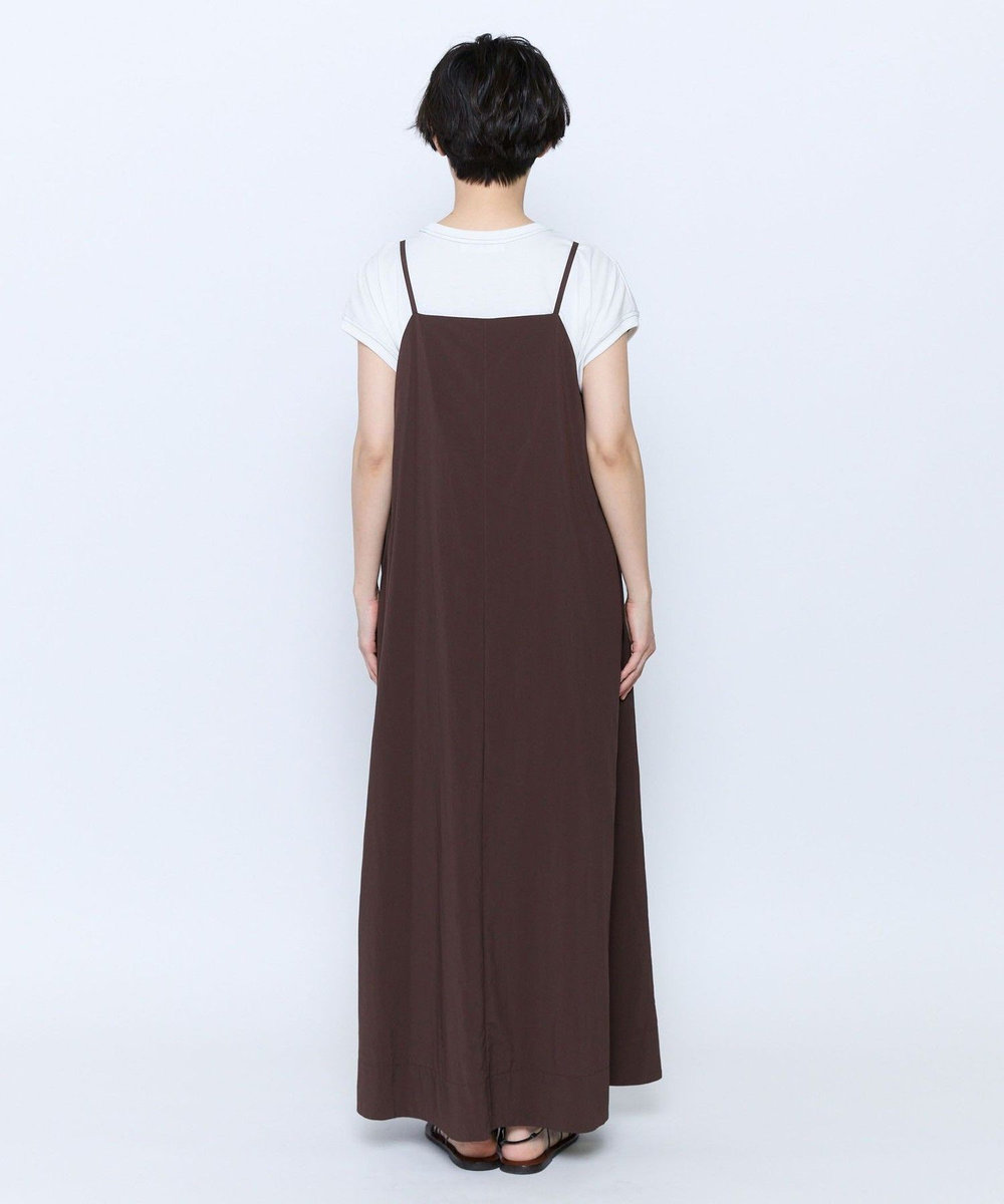 feerique feerique タスランナイロンAラインキャミワンピース ブラウン