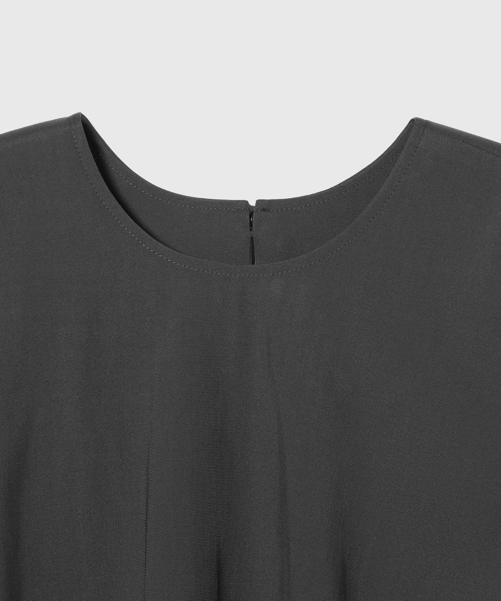 DÉPAREILLÉ 	RAYON LINEN SLEEVELESS BLOUSE / レーヨンリネンスリーブレスブラウス チャコールグレー