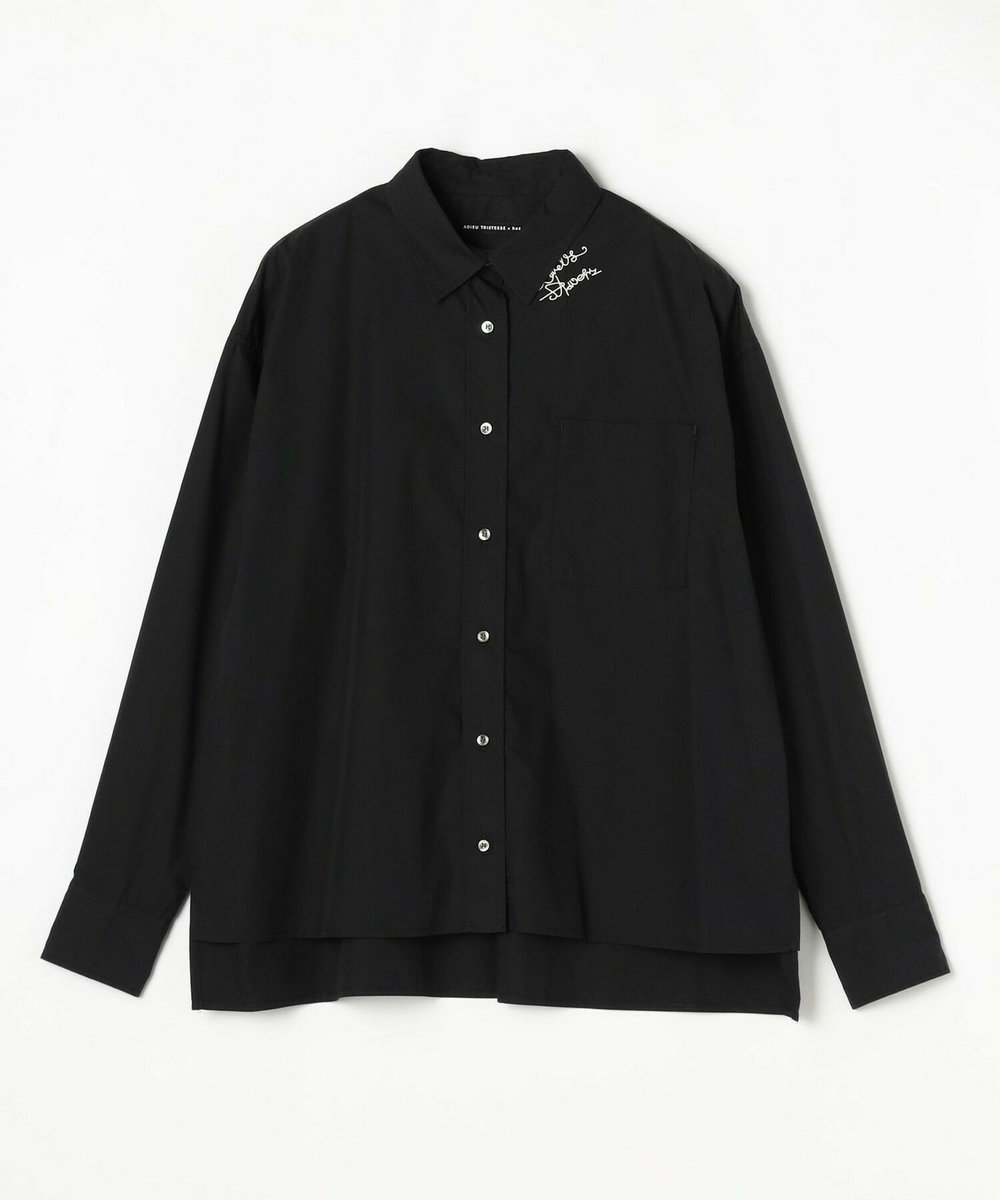 ADIEU TRISTESSE heso　ドローイング刺繍シャツ ブルー系その他