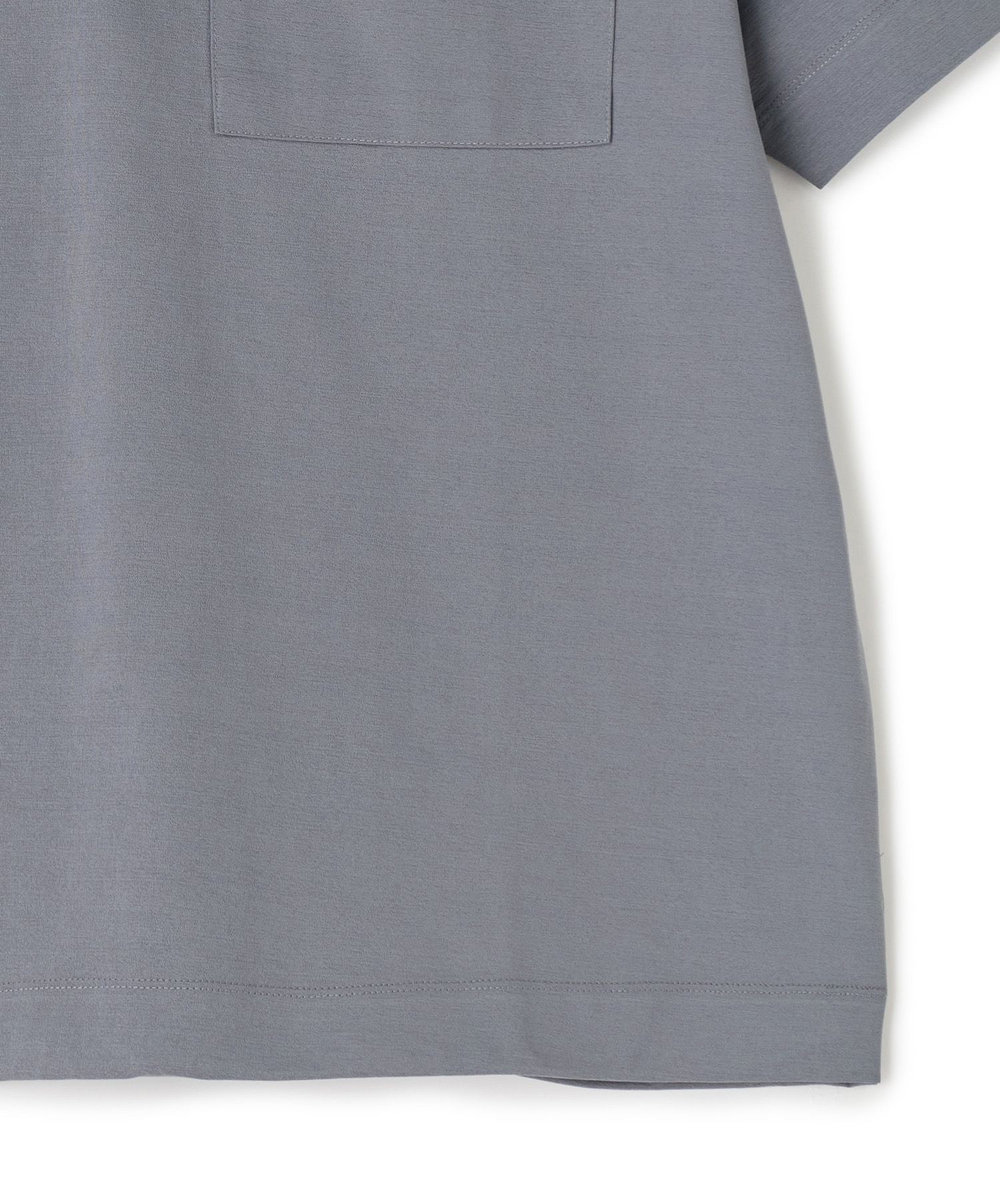 UNION STATION ペーパータッチドローコードTシャツ＜ストレッチ・速乾・マシンウォッシャブル・イージーケア接触冷感＞ グレー