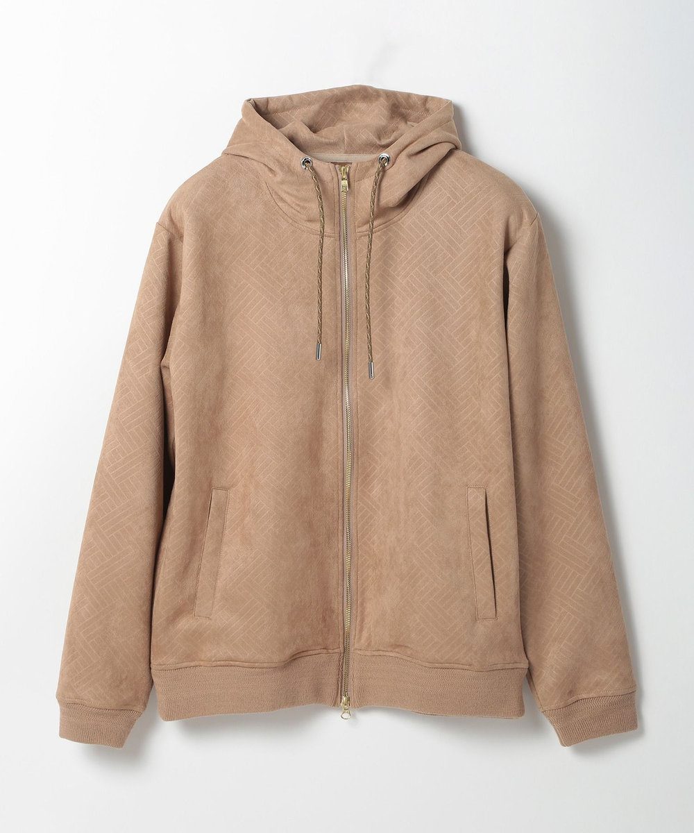 MEN'S BIGI テックスエードエンボスパーカー ベージュ