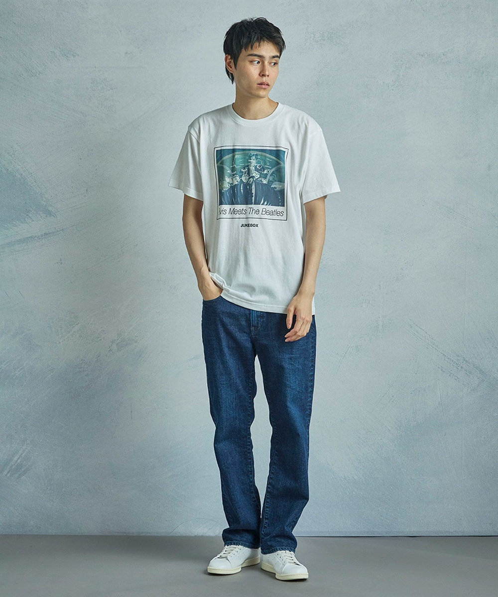 MEN'S BIGI 【THE CULTURE CODE x Klaus Voormann x MEN'S BIGI】 別注プリントT＜The Beatles＞ ホワイト