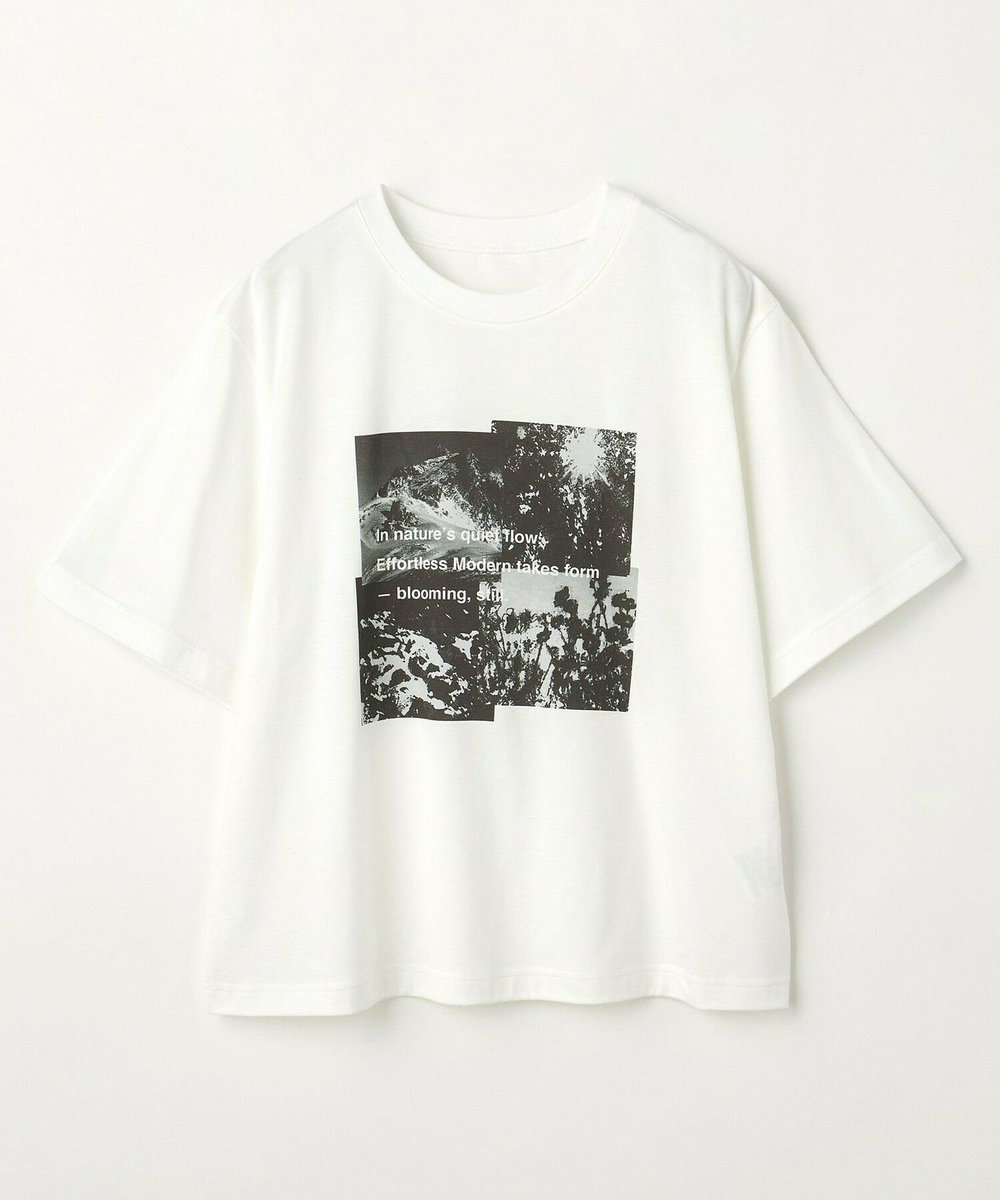 L'EQUIPE フォトプリントTシャツ ホワイト
