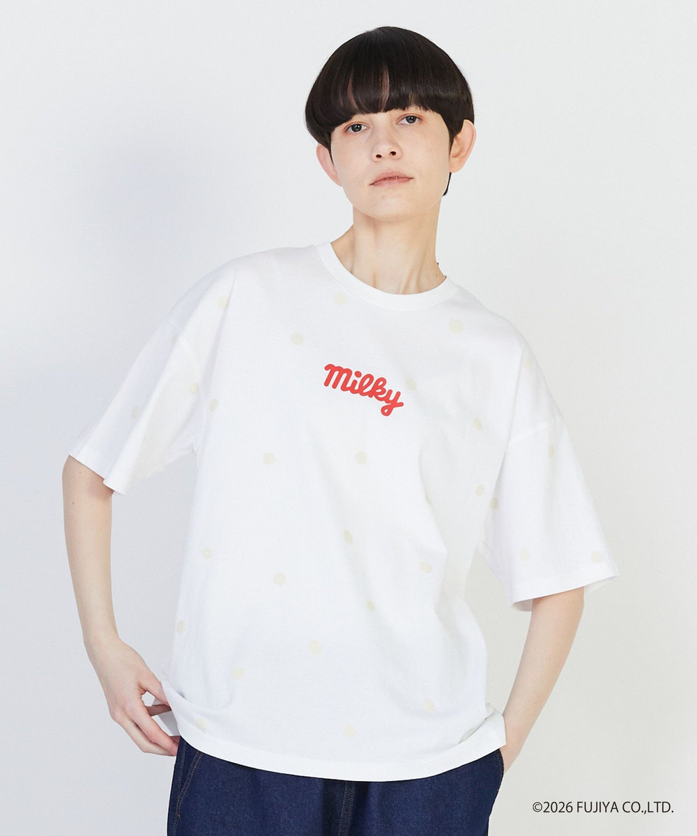 FRAPBOIS ミルキードットＴシャツ ホワイト