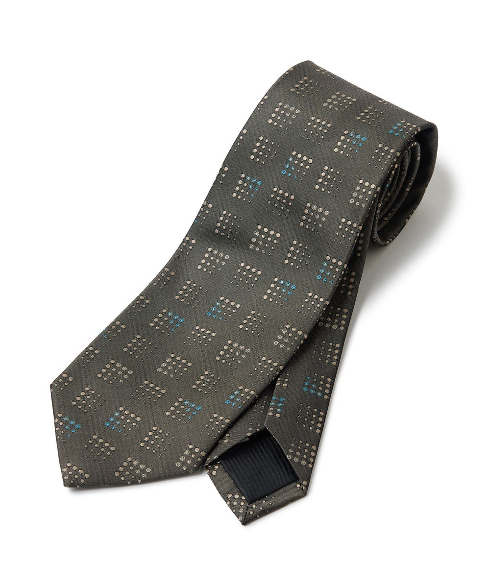 MEN'S BIGI 【TIE YOUR TIE /タイユアタイ】ヴィンテージ小紋柄ネクタイ ブラウン