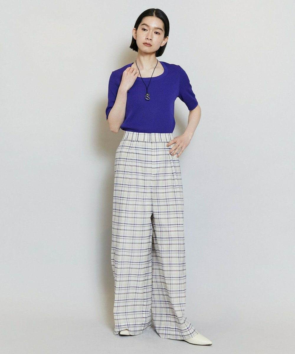 MOGA フルーレニットトップス パープル
