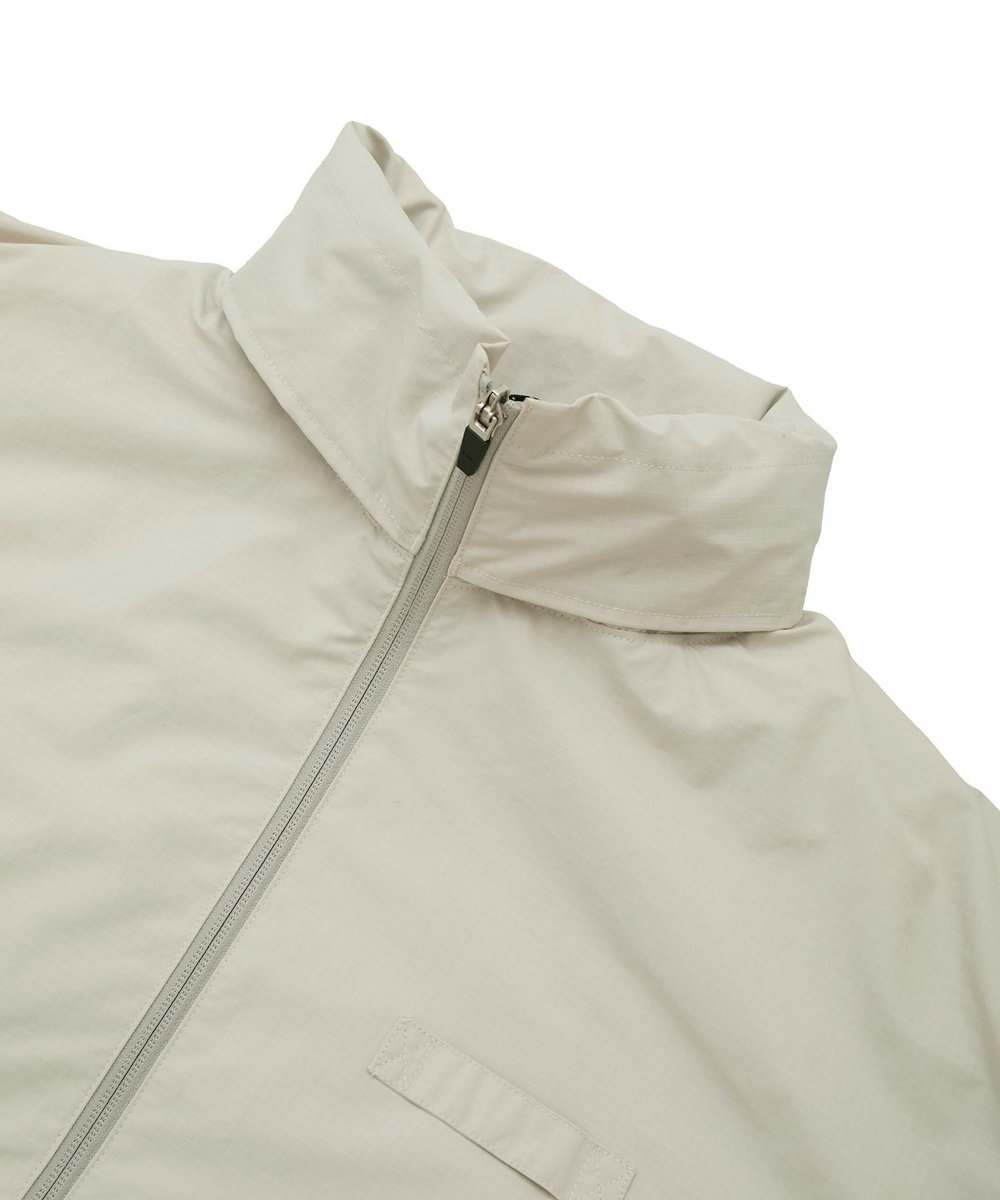 MEN'S BIGI リップストップ スタンドカラーブルゾン ベージュ