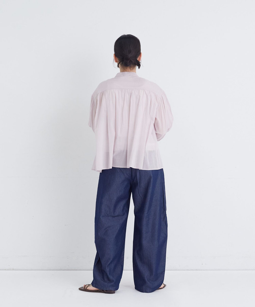 congés payés ADIEU TRISTESSE 【FAVE】インドコットンシャーリングブラウス ピンク