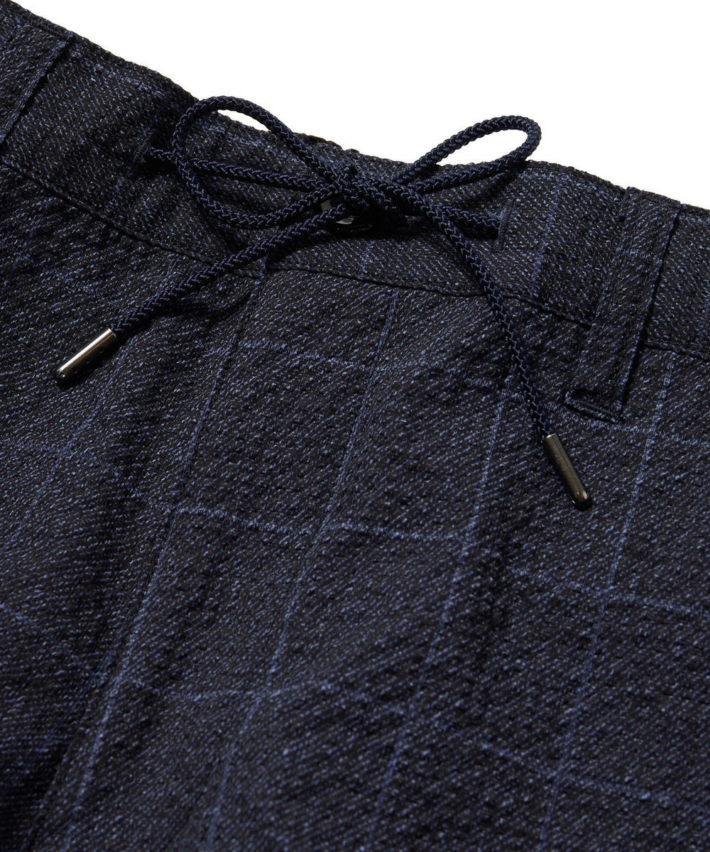 MEN'S BIGI 【ACTIVE TAILOR】3Dサッカープリントイージーパンツ<セットアップ対応> ネイビー