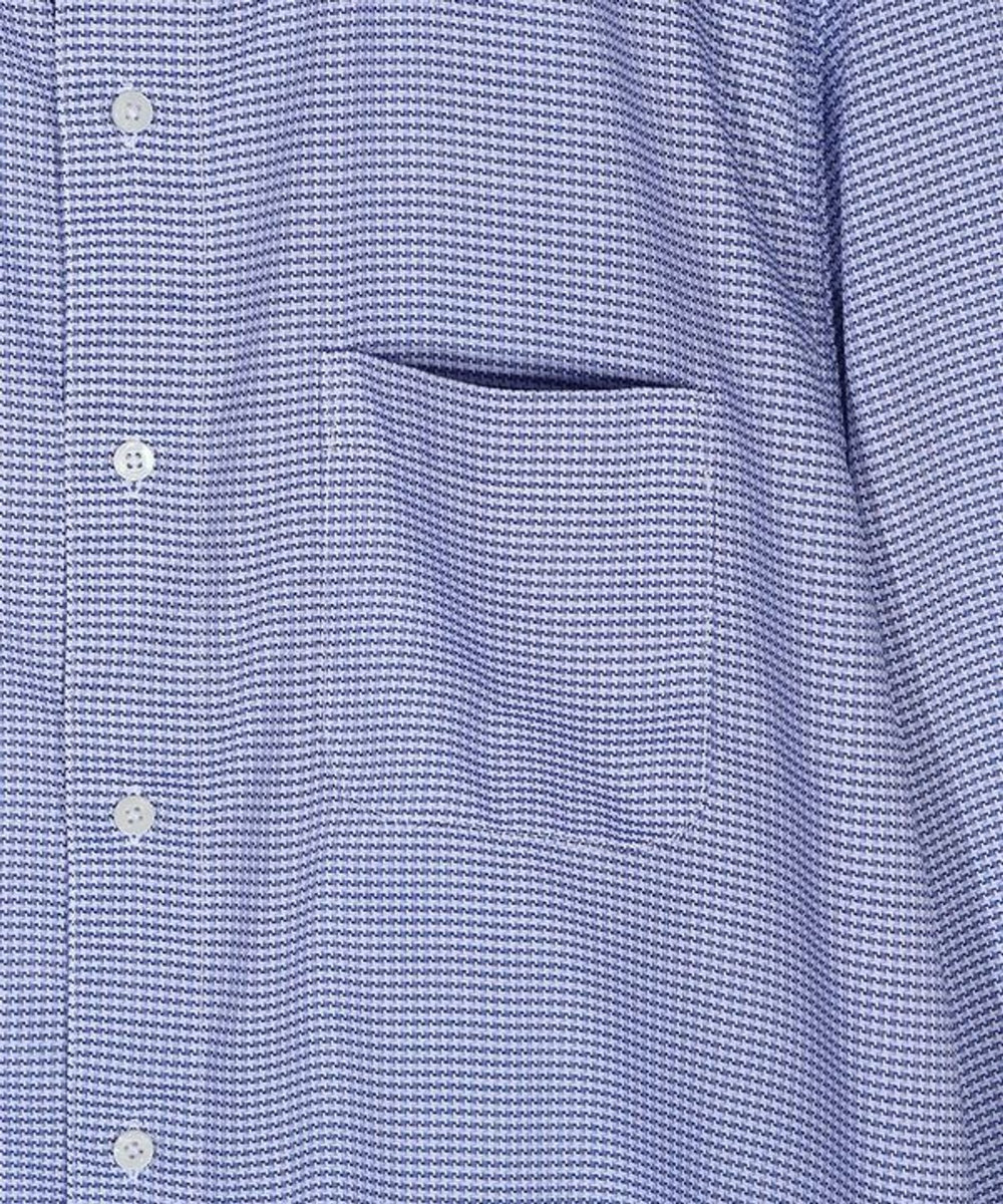 MEN'S BIGI コットンドビードレスシャツ ブルー