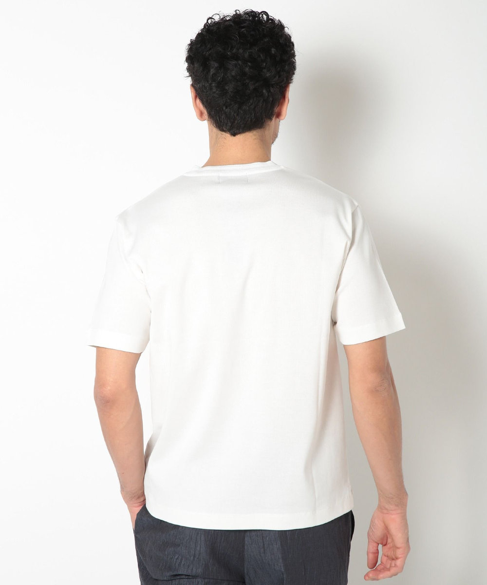 MEN'S BIGI 60/2マーセライズジャージVネックTEE ホワイト