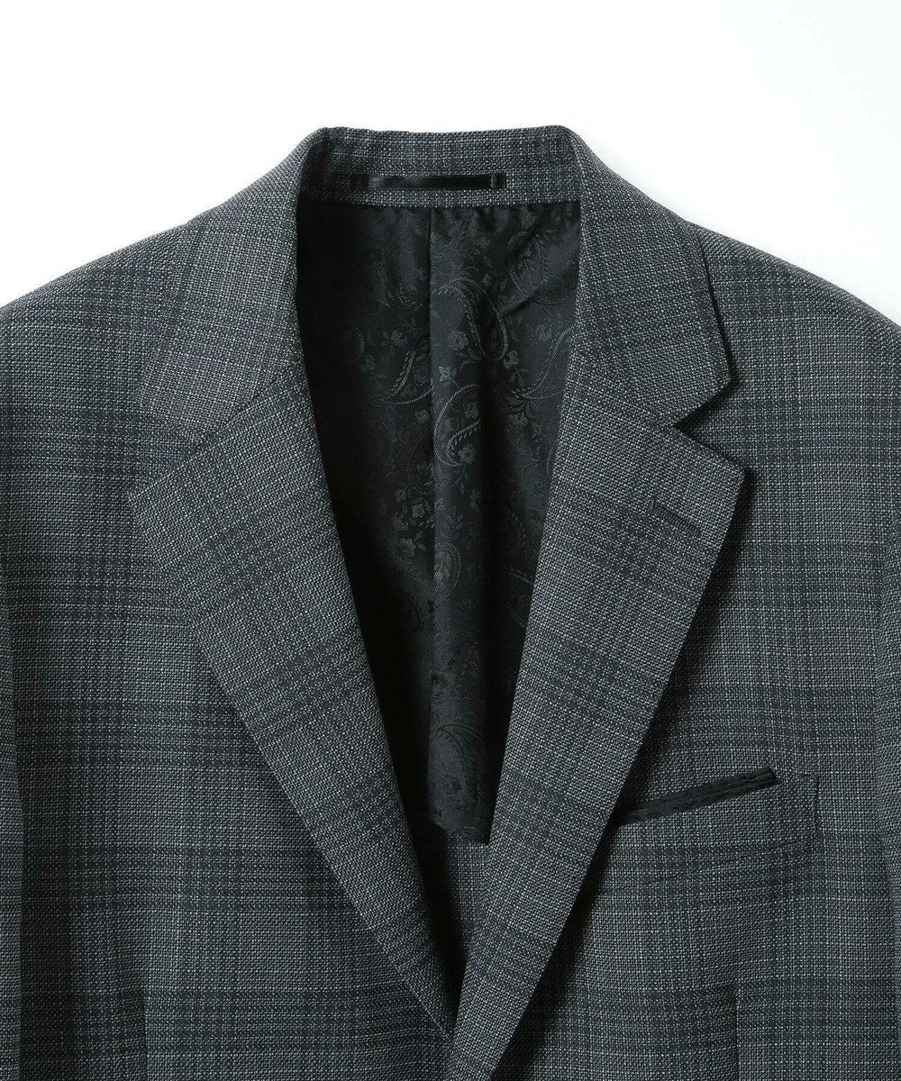 MEN'S BIGI ミックスヤーンブッチャーチェックジャケット グレー