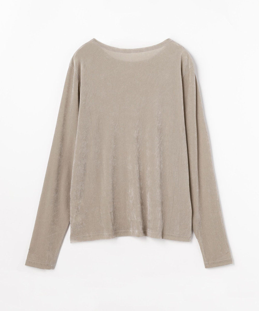 feerique feerique メッシュベロアプルオーバー ライトグレー