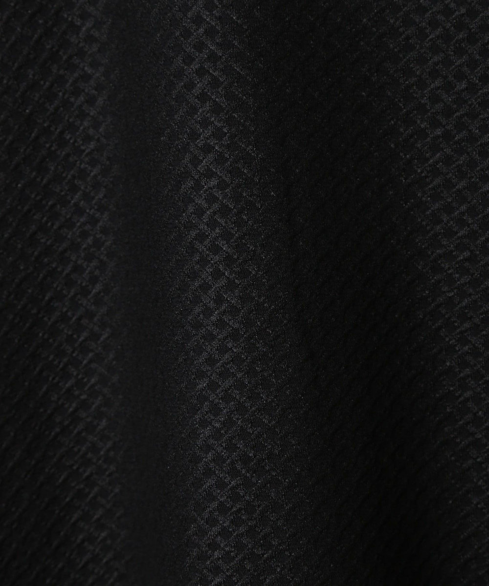 MEN'S BIGI フクレジャガード　クルーネックリブカットソー ブラック