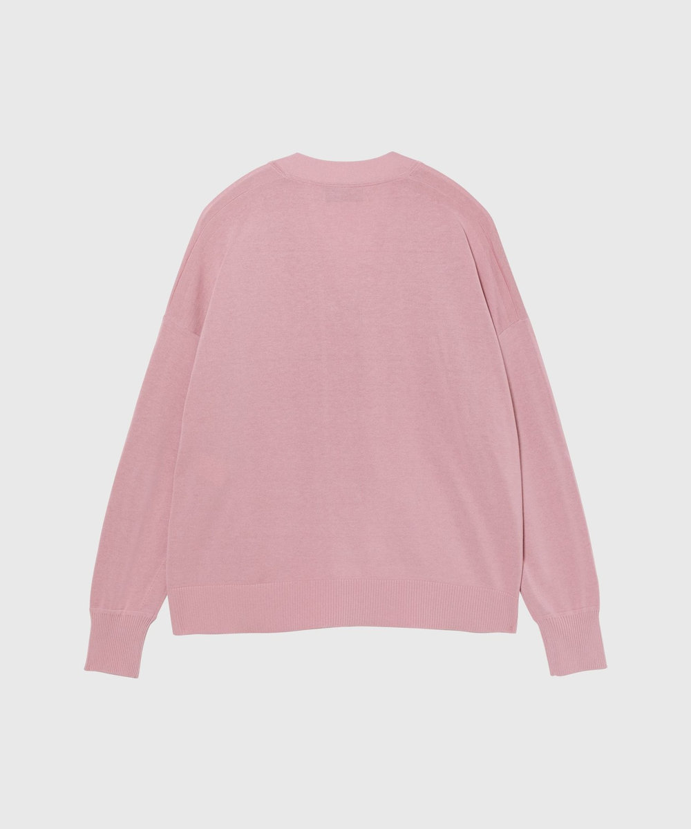 DÉPAREILLÉ COTTON SILK CARDIGAN / コットンシルクカーディガン ピンク