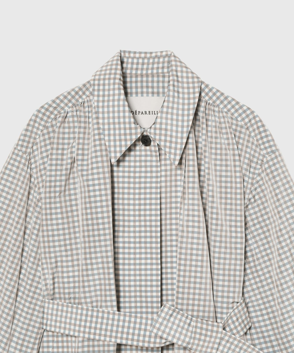 DÉPAREILLÉ GINGHAM COAT / ギンガムコート チェック