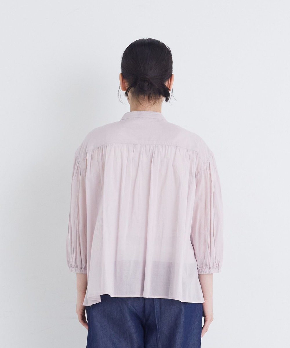 congés payés ADIEU TRISTESSE 【FAVE】インドコットンシャーリングブラウス ピンク