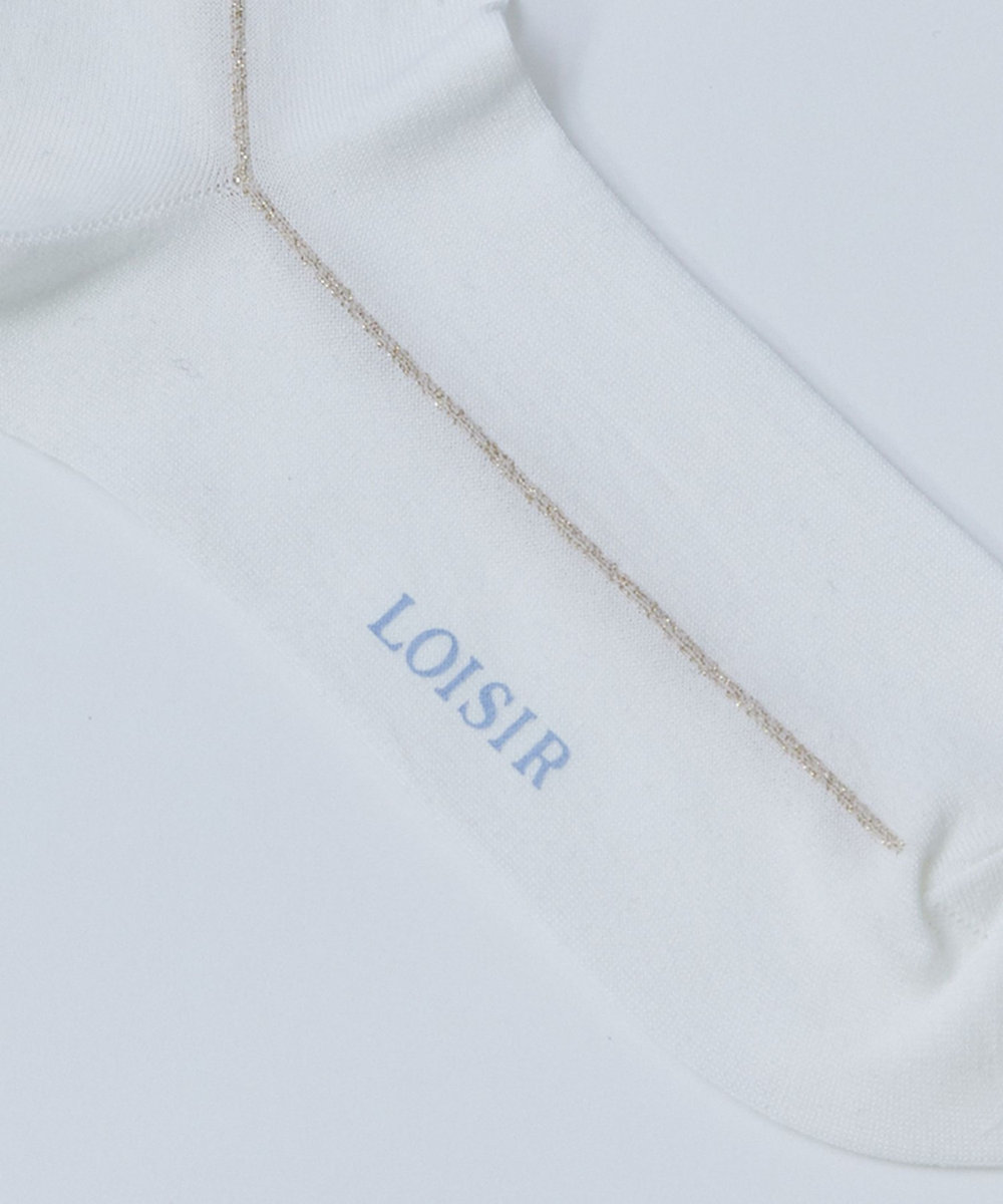 LOISIR サイドラインソックス オフホワイト