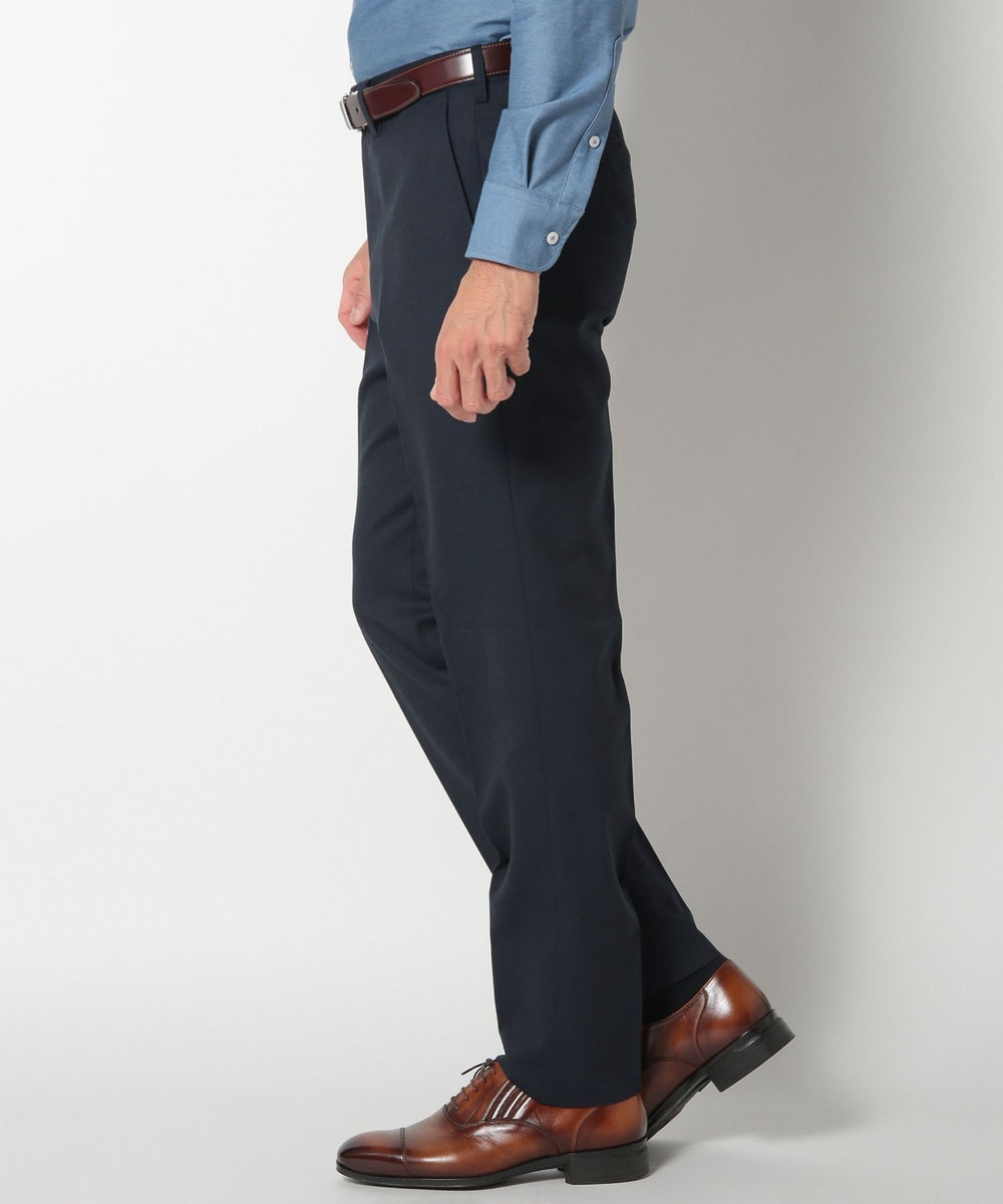 MEN'S BIGI ドビー柄スリムフィットスーツセットアップ ネイビー