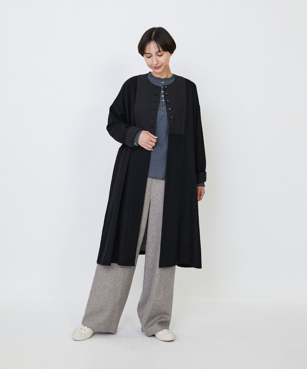 LOISIR 【MTサイズ有り】ギャバジンストレートパンツ グレー