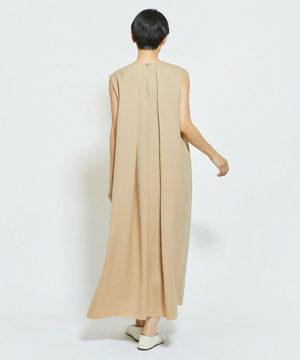 MOGA Collection MOGA Collection ウーリープリーツストレートワンピース ベージュ