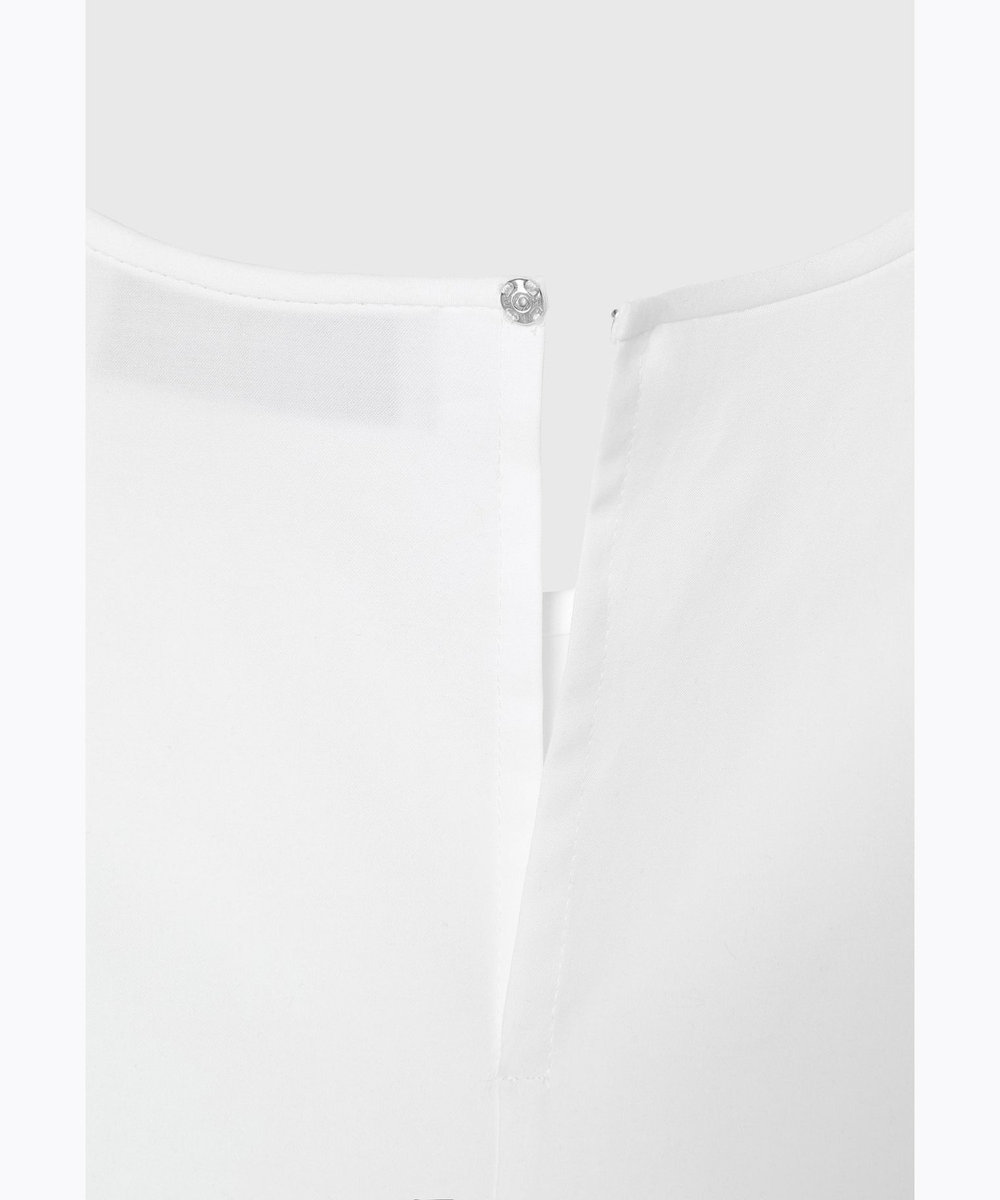 DÉPAREILLÉ COTTON TYPEWRITER PEPLUM BLOUSE / コットンタイプライターペプラムブラウス オフホワイト