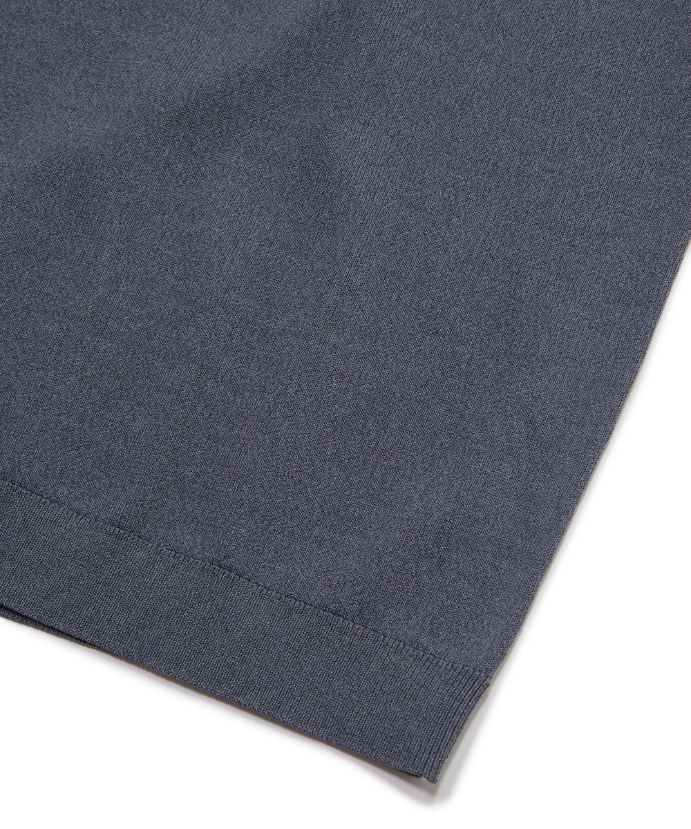 MEN'S BIGI 【COLE HAAN/コール ハーン】別注 ロゴ刺繍ニット半袖Tシャツ＜持続冷感＞ グレー