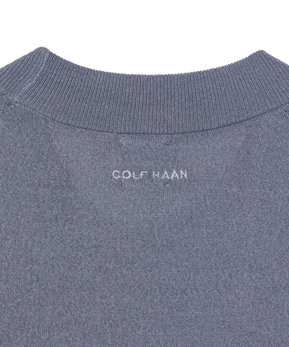 MEN'S BIGI 【COLE HAAN/コール ハーン】別注 ロゴ刺繍ニット半袖Tシャツ＜持続冷感＞ グレー