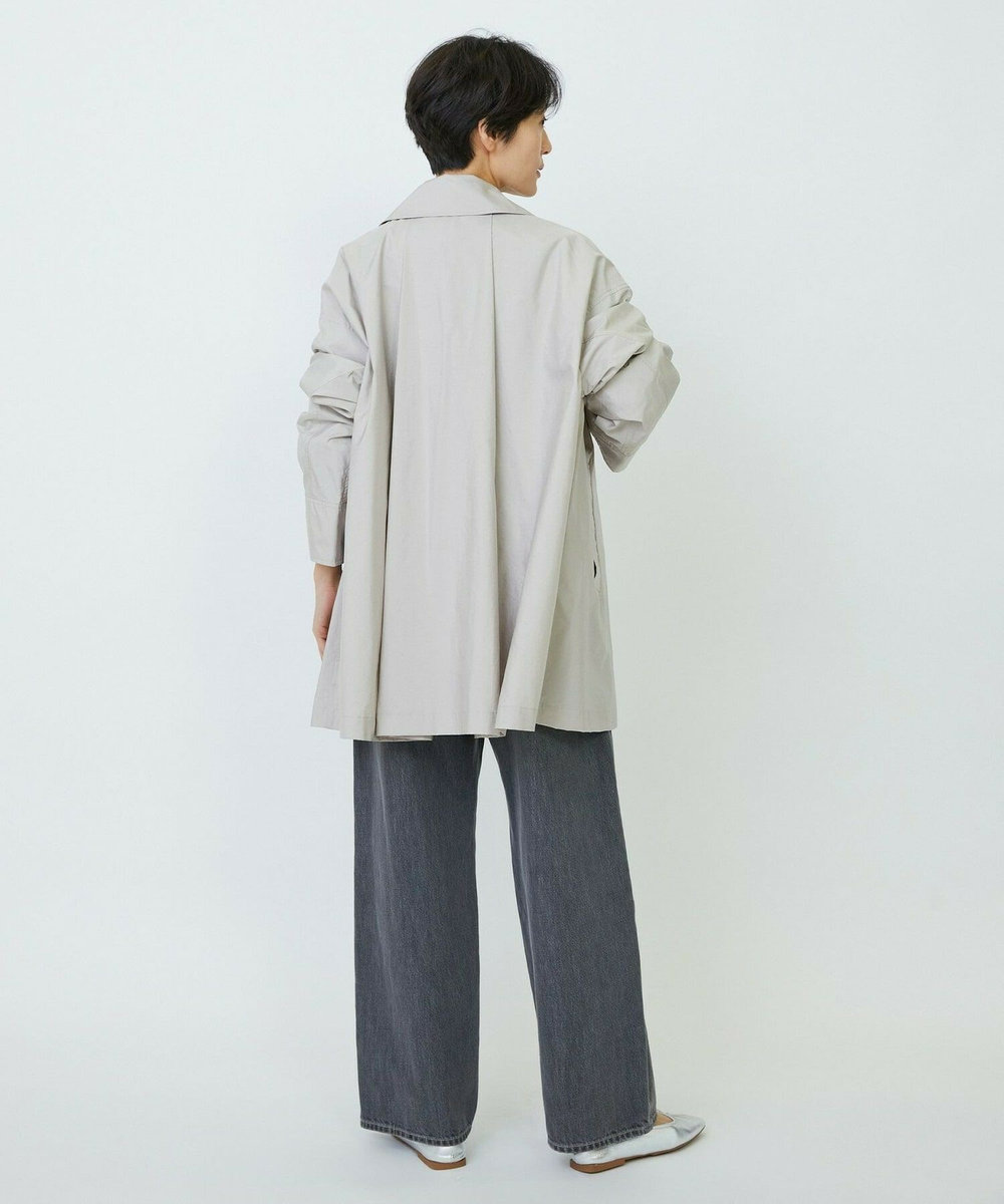 feerique feerique シルキータフタバルカラーコート ベージュ