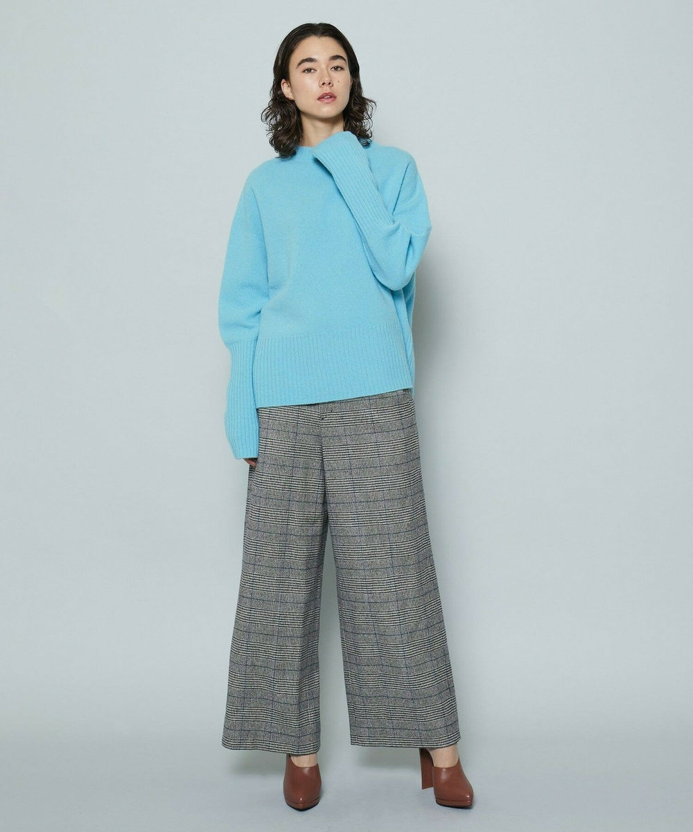 MOGA クーマラムニットトップス サックスブルー