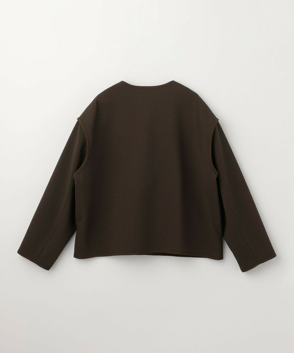 feerique キルトラーレノーカラージャケット ブラウン