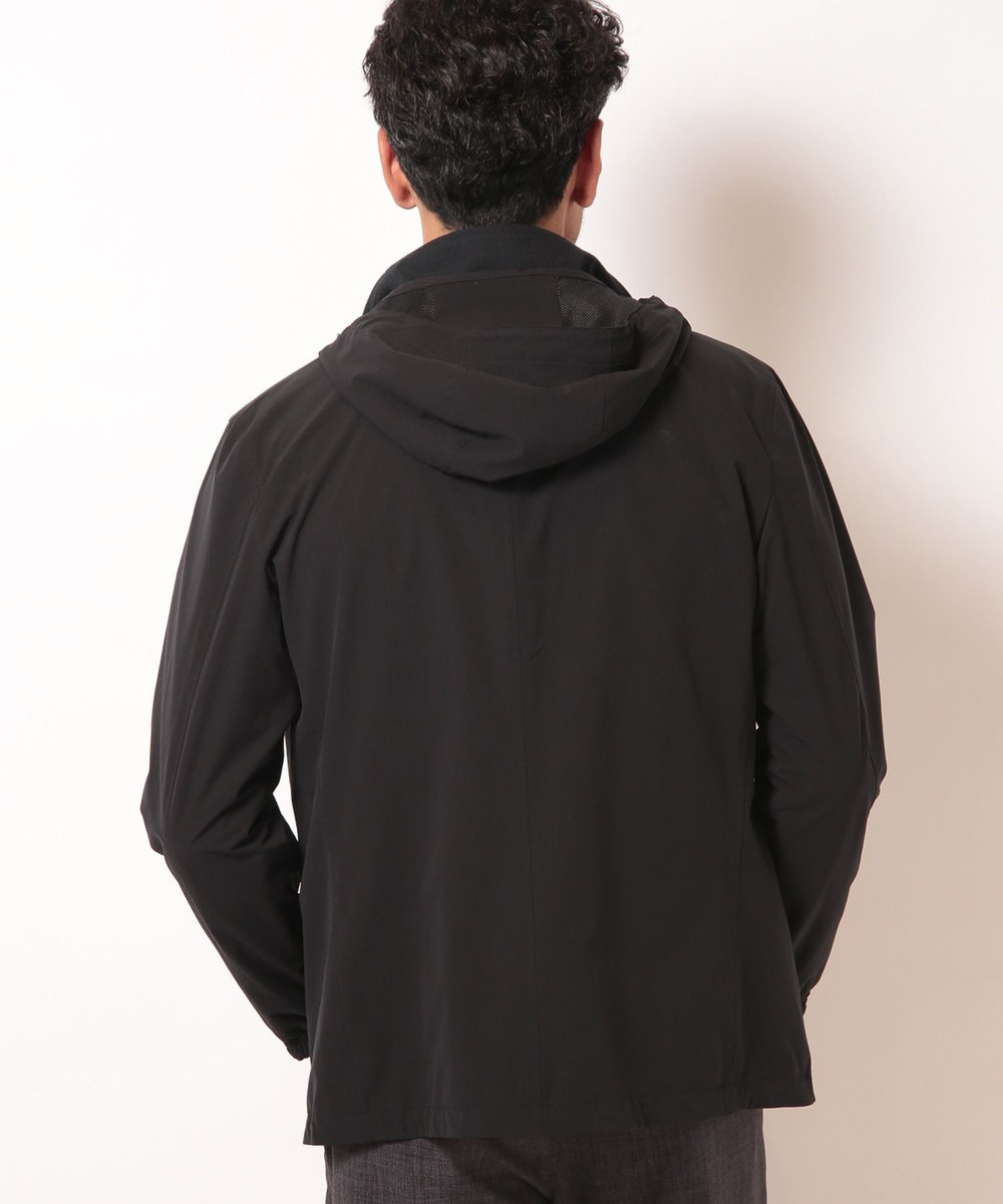 MEN'S BIGI シャドーチェックドビーコンビブルゾン ブラック