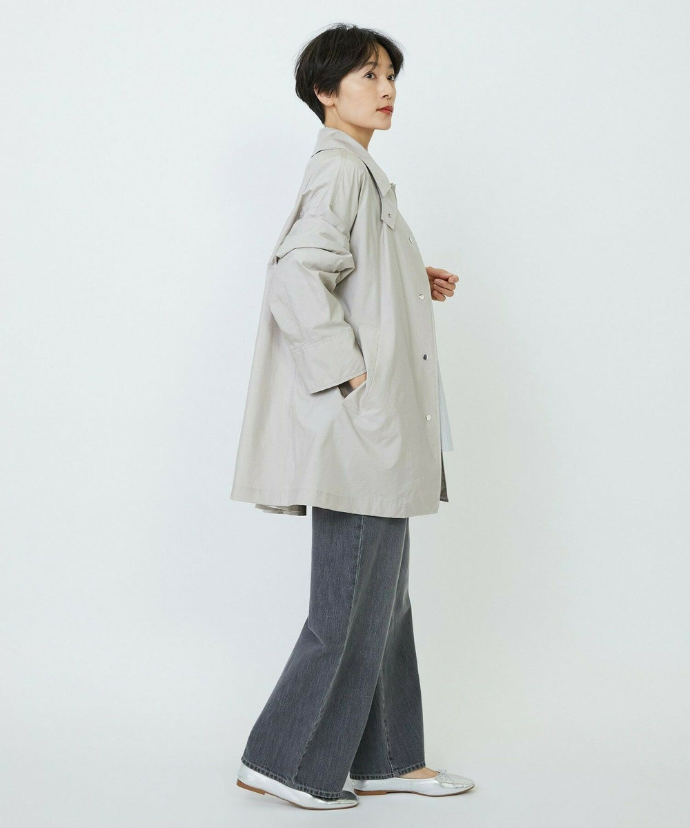 feerique feerique シルキータフタバルカラーコート ベージュ