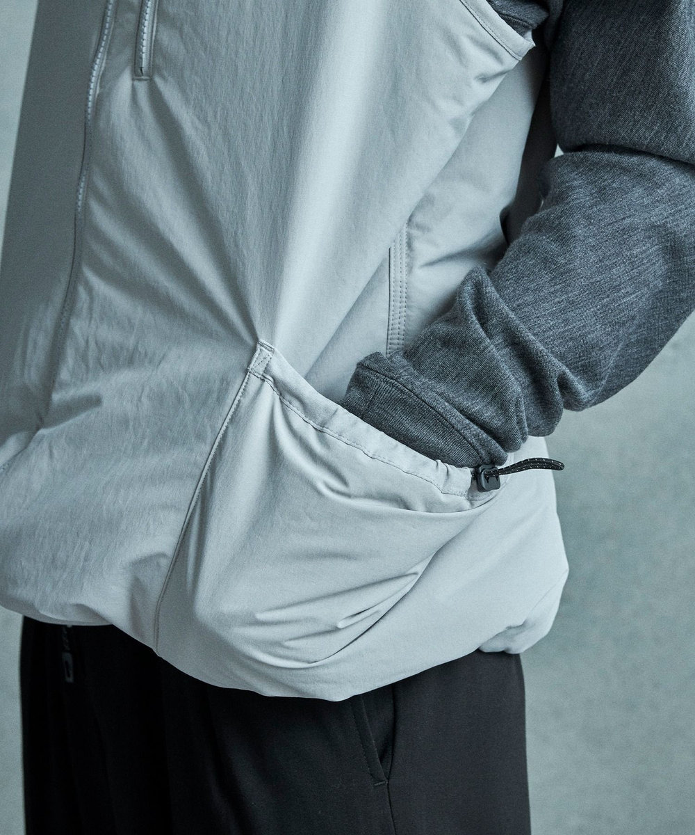 MEN'S BIGI CUBETEX中綿入りベスト ベージュ