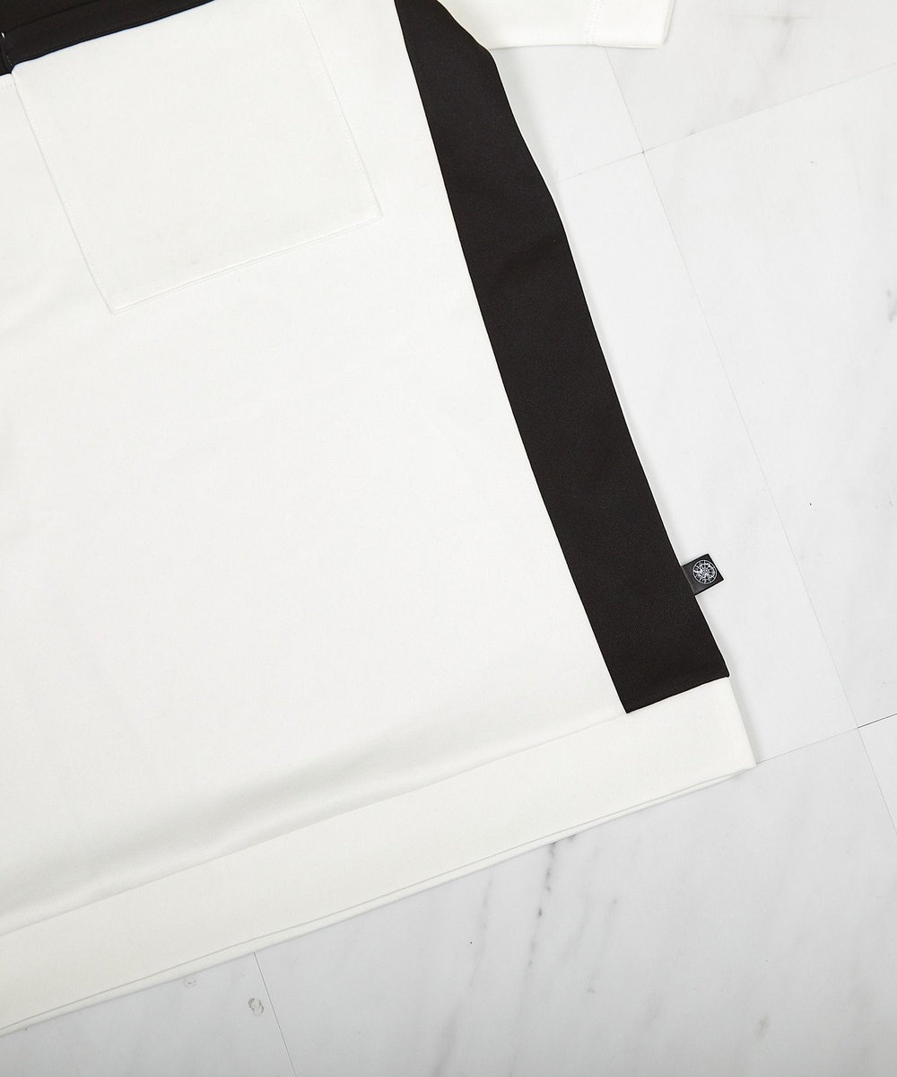 UNION STATION 【接触冷感】キシリトールパネル切り替えポンチTシャツ ホワイト