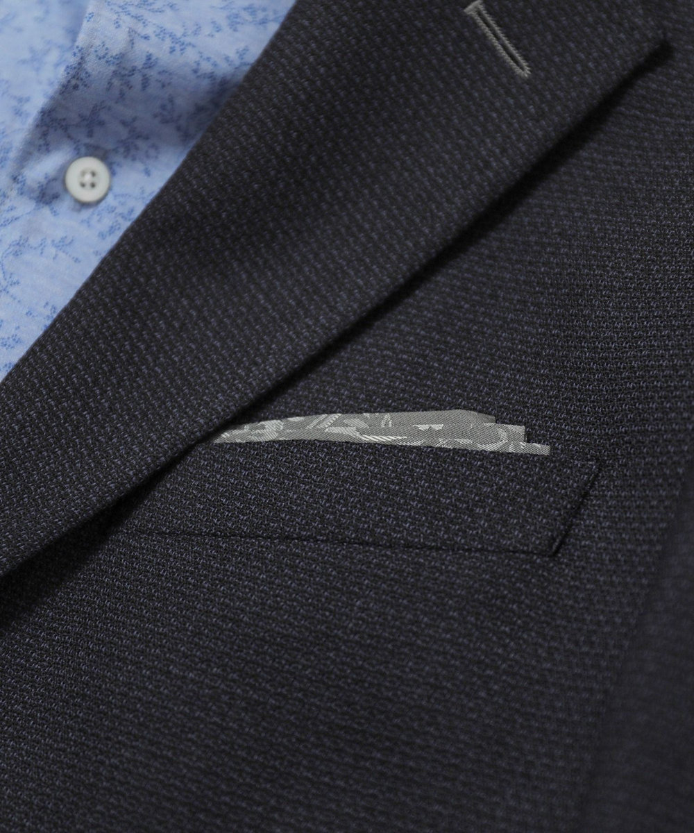 MEN'S BIGI ドビーメッシュジャケット　original fabric made by japan ネイビー