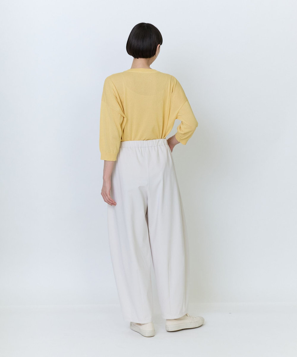 LOISIR 綿ナイロンポンチバルーンパンツ キナリ