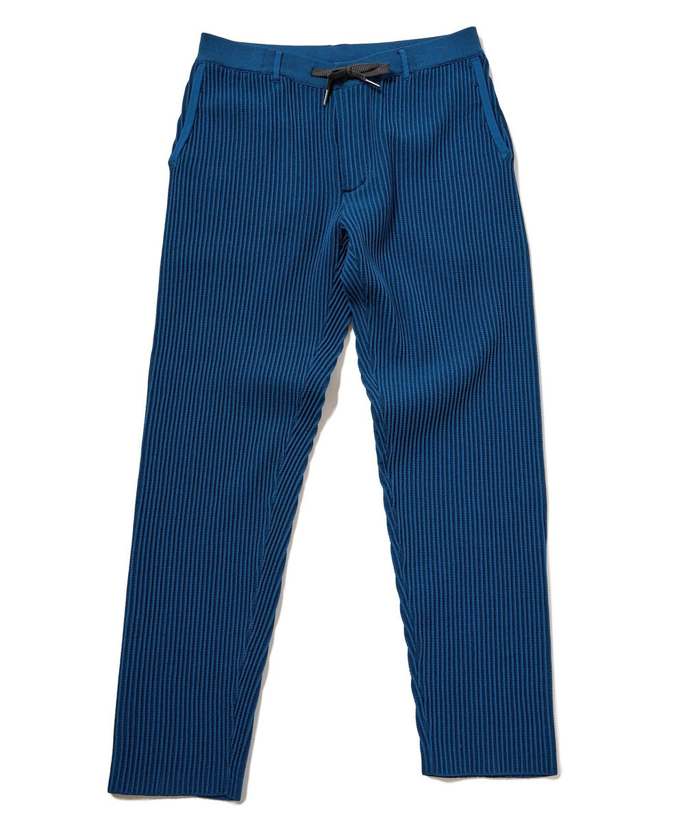 MEN'S BIGI たて畝ニットジャージイージーパンツ＜セットアップ対応＞ ブルー