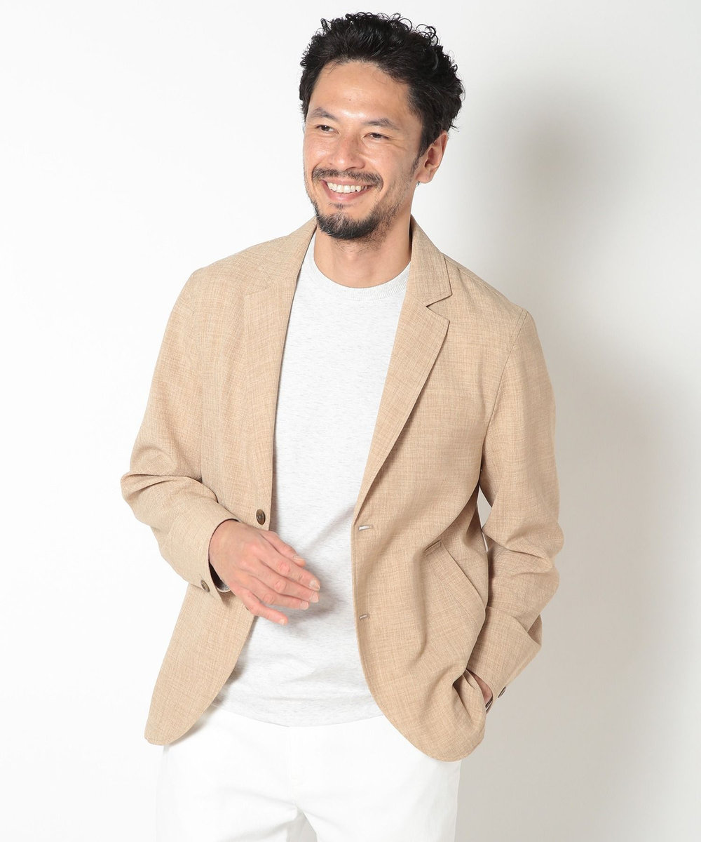MEN'S BIGI ブッチャーストレッチカジュアルジャケット ベージュ