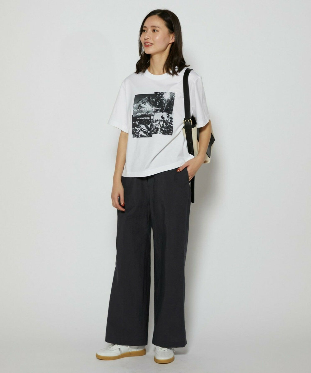 L'EQUIPE フォトプリントTシャツ ホワイト
