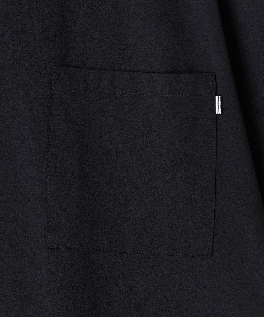UNION STATION ペーパータッチドローコードTシャツ＜ストレッチ・速乾・マシンウォッシャブル・イージーケア接触冷感＞ ブラック