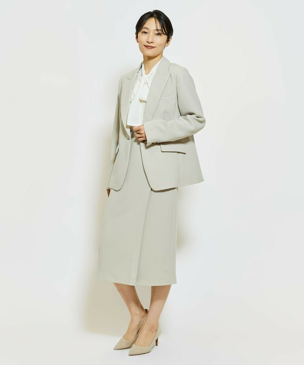 wb wb ダブルジョーゼットジャケット［セットアップ可能］ ベージュ
