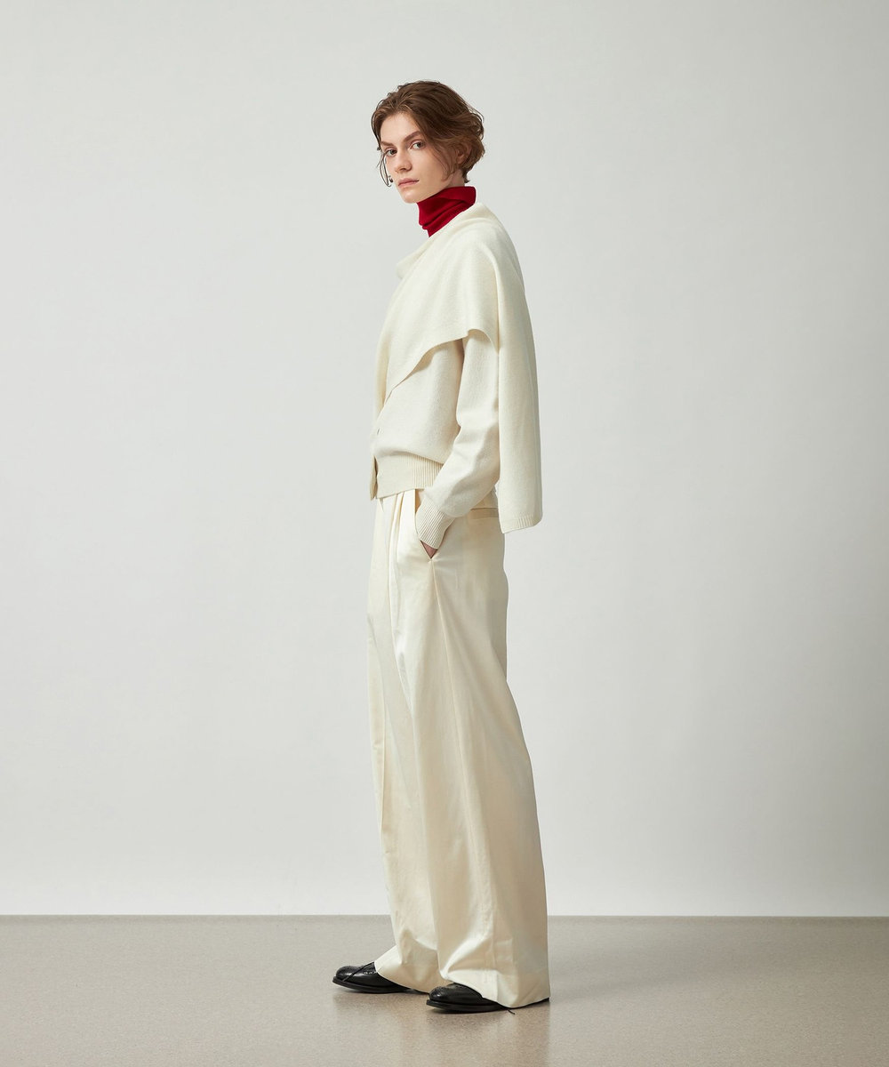 DÉPAREILLÉ HIGH GAUGE TURTLE NECK KNIT / ハイゲージタートルネックニット レッド