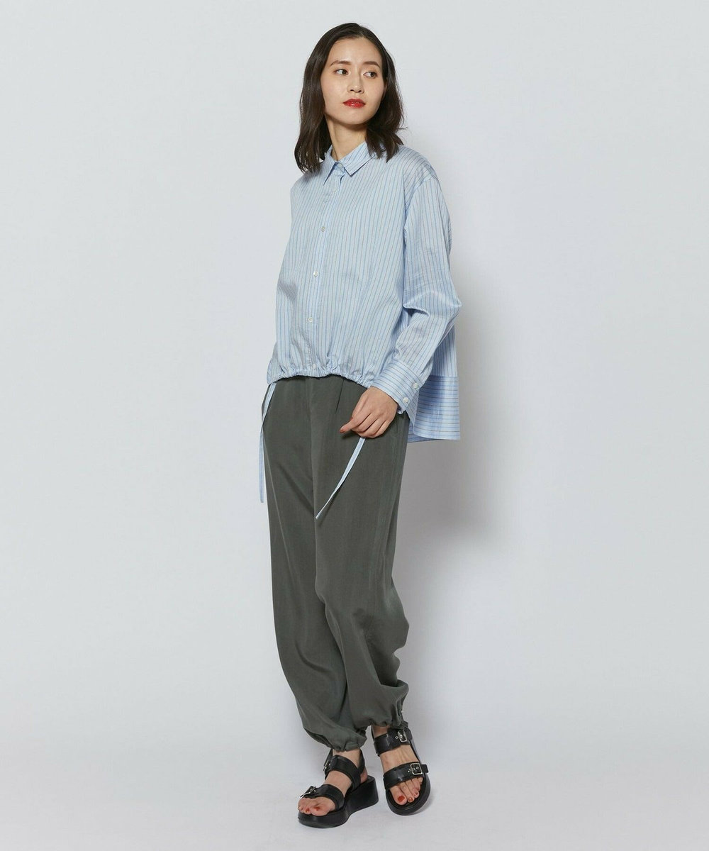 L'EQUIPE ヴィンテージソフトクロスパンツ カーキ